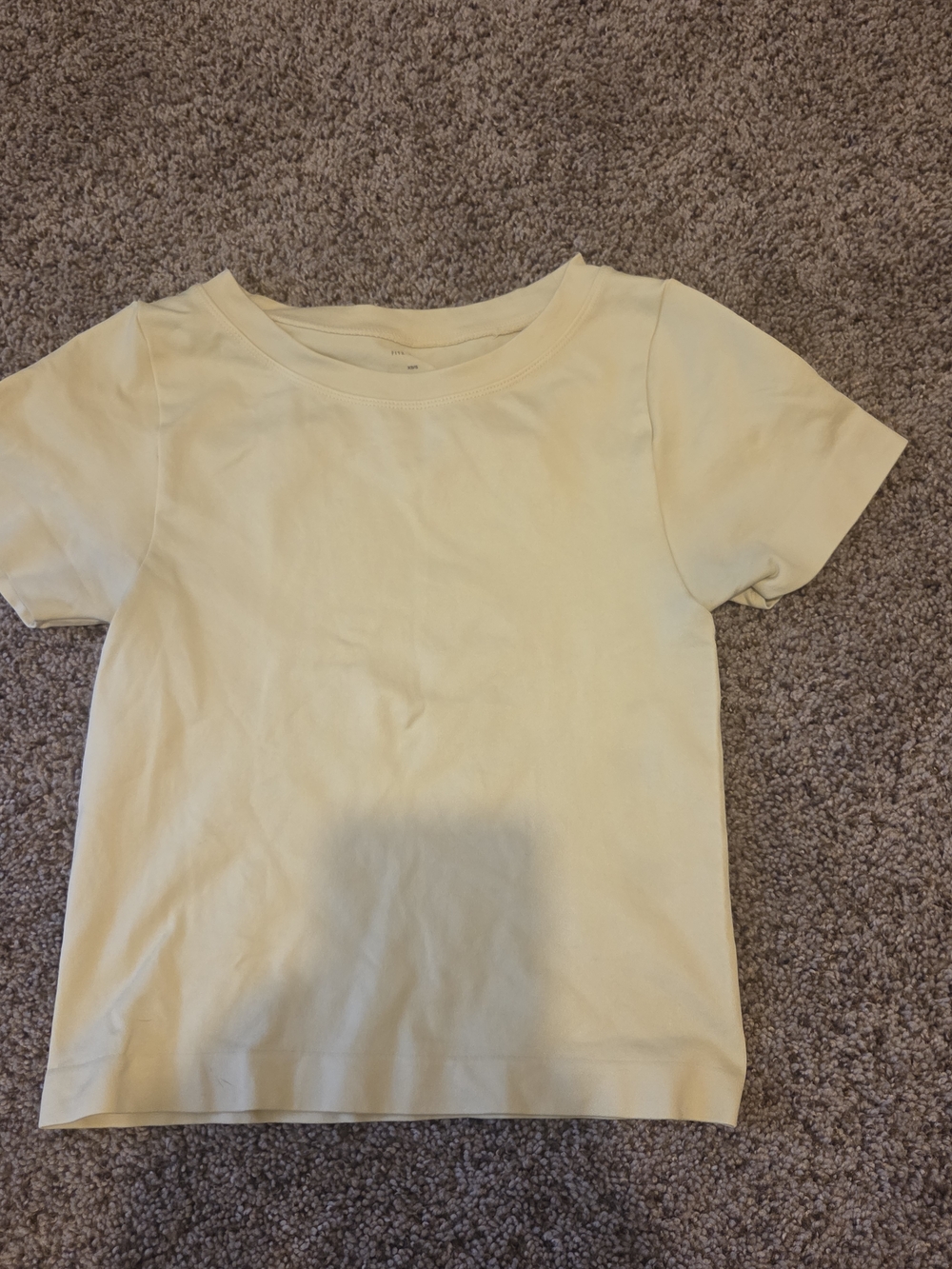 Fitz + Eddi Women’s Short Sleeve Crewneck Tee - Pale Yellow